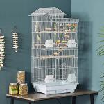Yaheetech Large White Bird Cage for Parrots