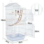 Yaheetech Large White Bird Cage for Parrots