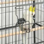 PawHut Large Grey Bird Cage with Stand