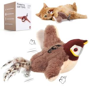 Interactive Rechargeable Flapping Bird Cat Toy