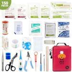 Pet First Aid Kit for Dogs and Cats, 150 Pcs