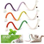 Catnip Chew Rope Toys for Interactive Play - 3 Pack