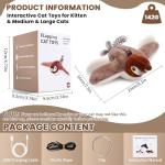 Interactive Rechargeable Flapping Bird Cat Toy