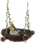 Natural Rattan Bird Swing for All Sizes