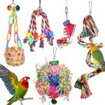 Colorful Chew and Forage Toys for Birds