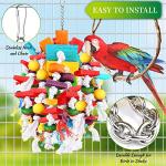 Colorful Wooden Bird Chewing Toys for Parrots