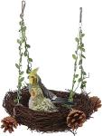 Natural Rattan Bird Swing for All Sizes