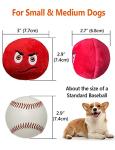 TONGKTAI Soft Plush Dog Chew Balls - 8 Pack