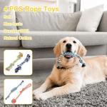 Kapetgo 10-Pack Interactive Rope Toys for Puppies