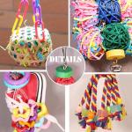 Colorful Chew and Forage Toys for Birds