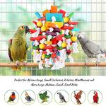 Colorful Wooden Bird Chewing Toys for Parrots