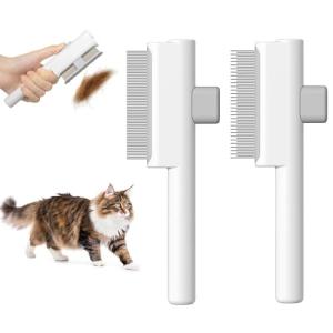 Self-Cleaning Cat and Dog Comb Set