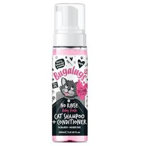 Bugalugs Foaming Cat Shampoo & Conditioner, 200ml