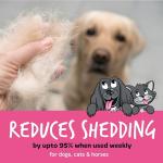Bugalugs Gentle Deshedding Brush for Pets