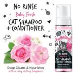 Bugalugs Foaming Cat Shampoo & Conditioner, 200ml
