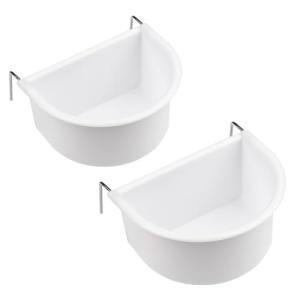 D-Shaped Hanging Bird Feeding Bowls - 2 Pack
