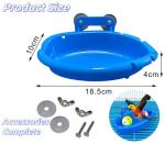 Cage Bird Bath Tub and Feeder for Budgies