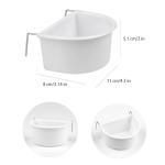 D-Shaped Hanging Bird Feeding Bowls - 2 Pack