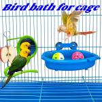 Cage Bird Bath Tub and Feeder for Budgies