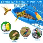Cage Bird Bath Tub and Feeder for Budgies
