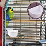 D-Shaped Hanging Bird Feeding Bowls - 2 Pack