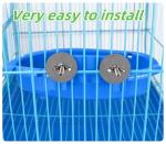 Cage Bird Bath Tub and Feeder for Budgies