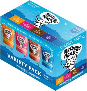 Meowing Heads Natural Wet Cat Food Variety Pack