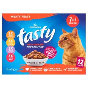Morrisons Senior Cat Food in Jelly 12-Pack