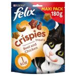 Felix Crispies Beef & Chicken Cat Treats 180g