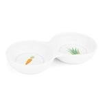 Navaris Ceramic Double Bowl for Small Pets