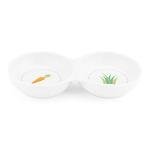 Navaris Ceramic Double Bowl for Small Pets