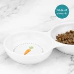Navaris Ceramic Double Bowl for Small Pets