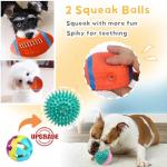 Sundrawy Plush Dog Chew Toys Set - 9 Pack