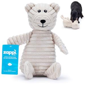 Zappi Co Bear Plush Squeaky Dog Toy