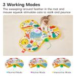 Interactive Rechargeable Feather Wand Toy for Cats