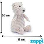 Zappi Co Bear Plush Squeaky Dog Toy
