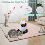 Rechargeable Interactive Rotating Cat Toy with Remote
