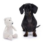 Zappi Co Bear Plush Squeaky Dog Toy