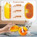 Self-Cleaning Steam Cat Brush with Spray Massage