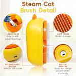 Self-Cleaning Steam Cat Brush with Spray Massage
