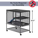 Deluxe Critter Nation Small Animal Cage - Gray