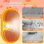 Self-Cleaning Steam Cat Brush with Spray Massage