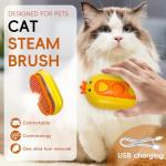Self-Cleaning Steam Cat Brush with Spray Massage