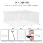Portable 12-Panel Pet Playpen for Small Animals