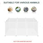 Portable 12-Panel Pet Playpen for Small Animals