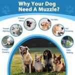 LUCKYPAW Adjustable Dog Muzzle Set for All Sizes