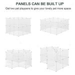 Portable 12-Panel Pet Playpen for Small Animals