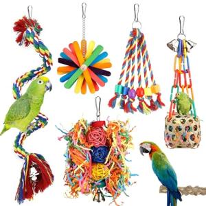 5 Pcs Chew Toys for Budgies and Parrots