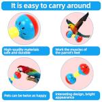 3PCS Parakeet & Conure Toys: Rattles, Bells, Gym