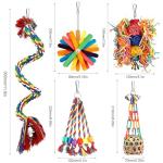 5 Pcs Chew Toys for Budgies and Parrots